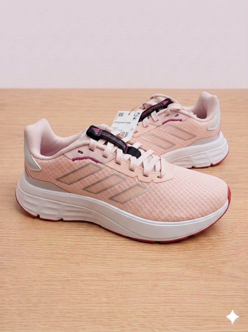 Adidas Speedmotion Pink Sneakers Pastel Athletic Running Shoes Lightmotion Sz 6
